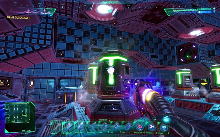 The second method involves destroying the computer nodes - System Shock Remake: How to lower level security? - FAQ - System Shock Remake Guide