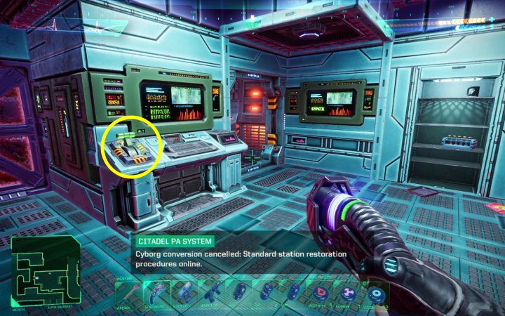 After locating the Restoration Bay, find a lever nearby - System Shock Remake: What are the consequences of death? - FAQ - System Shock Remake Guide