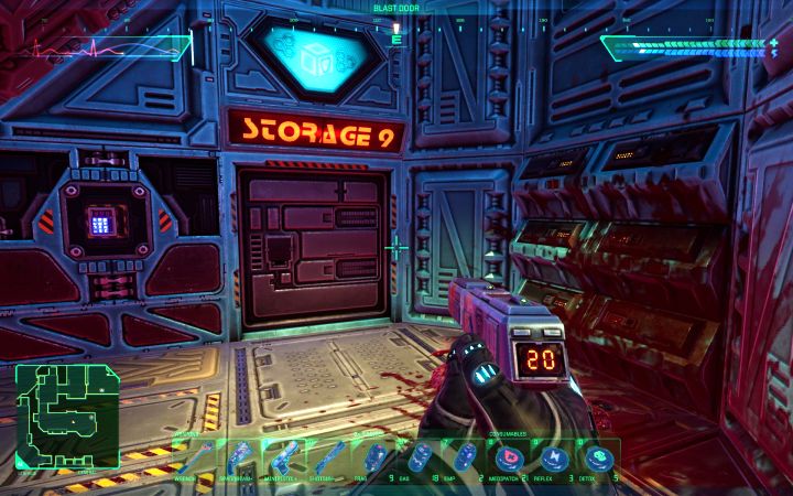 You can use the keyboard at the entrance to Storage 9 only after the Level Security drops to at least 20% - System Shock Remake: Code list - Secrets and Collectibles - System Shock Remake Guide