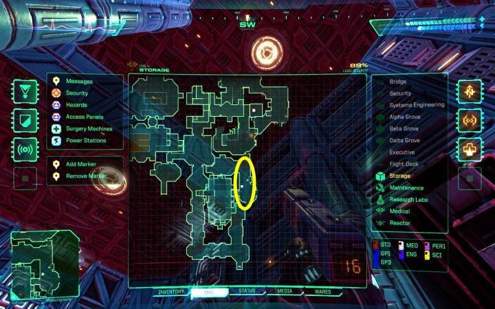 A submachine gun found for the first time on Warehouse Deck - System Shock Remake: List of all weapons and grenades - Basics - System Shock Remake Guide