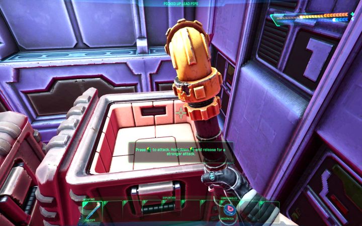 This is your first melee weapon obtained right after waking up on the Medical Deck - System Shock Remake: List of all weapons and grenades - Basics - System Shock Remake Guide