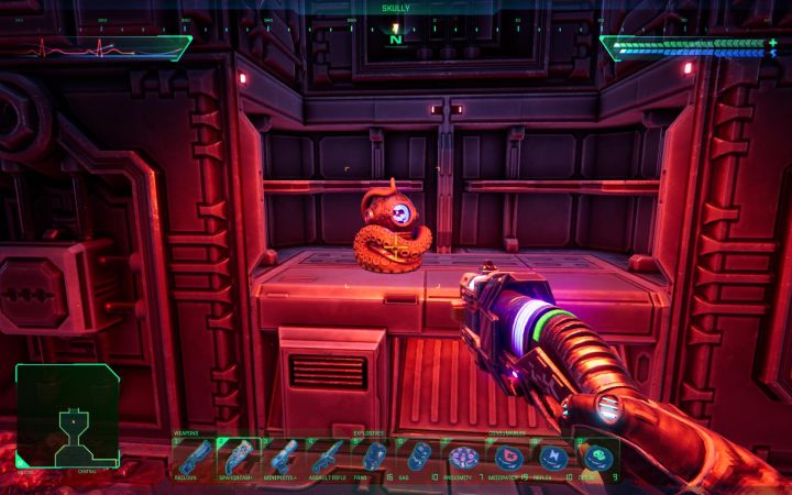 You'll find a Skully upstairs - System Shock Remake: All Skully - Secrets and Collectibles - System Shock Remake Guide
