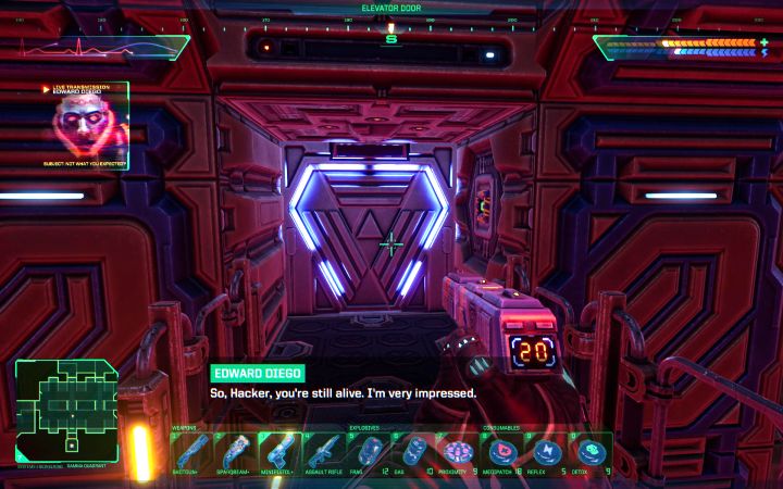 2 - System Shock Remake: Using the Life Pod on Flight Deck - puzzle description - Puzzles - System Shock Remake Guide