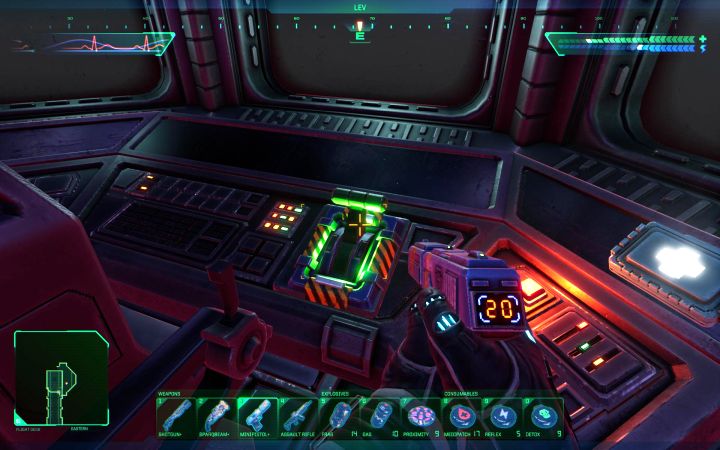 1 - System Shock Remake: Using the Life Pod on Flight Deck - puzzle description - Puzzles - System Shock Remake Guide