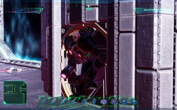 Be careful, as as you make your way to the pods, Cyborg Diego will appear - System Shock Remake: Using the Life Pod on Flight Deck - puzzle description - Puzzles - System Shock Remake Guide