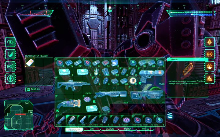 The keycard is available on the last deck - Bridge - System Shock Remake: All Keycards - Secrets and Collectibles - System Shock Remake Guide