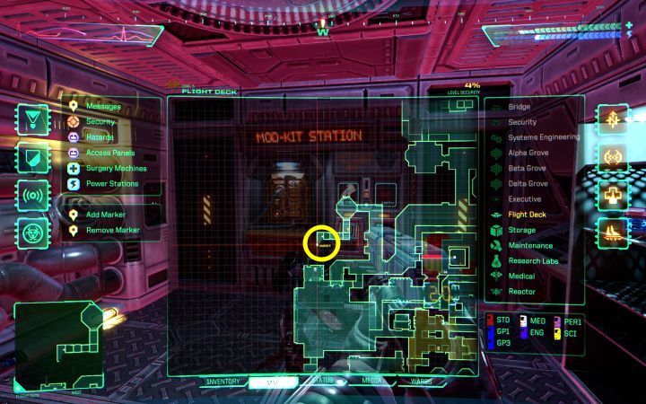 Location: Flight Deck - System Shock Remake: List of weapon modifications - Secrets and Collectibles - System Shock Remake Guide