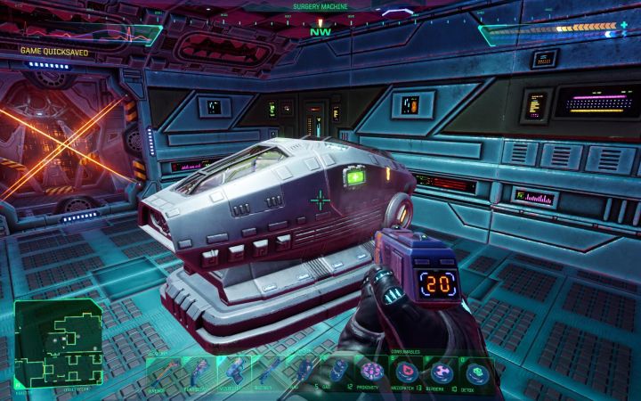 You enter the game after emerging from a Surgery Machine and there are more of them along the way - System Shock Remake: How to restore health? - FAQ - System Shock Remake Guide