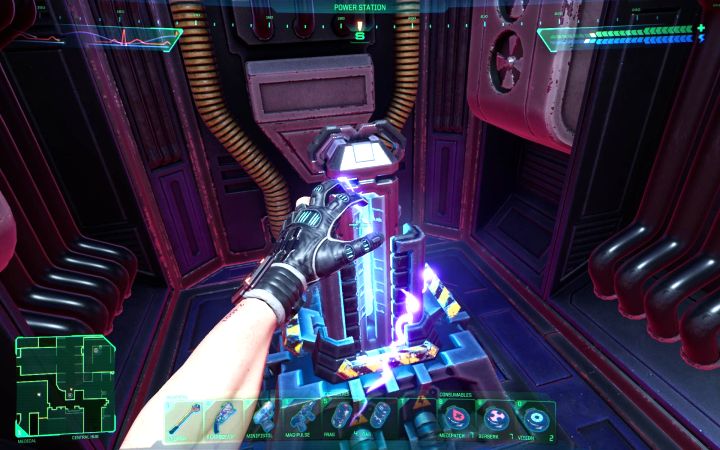 The most effective way of regenerating Energy are Power Stations - System Shock Remake: How to regenerate Energy? - FAQ - System Shock Remake Guide