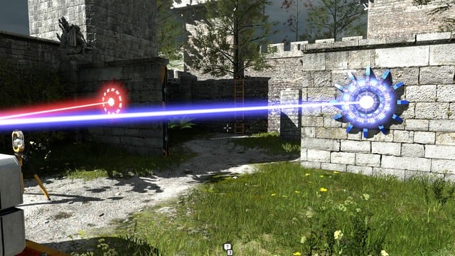 Red and blue beam cant intersect. - World C - bonus levels | Messengers and Stars - Messengers and Stars - The Talos Principle Game Guide