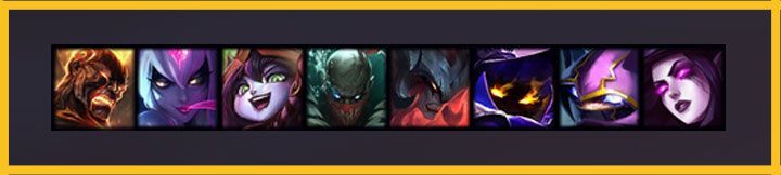 Squad: Pyke, Kennen, Lulu, Veigar, Morgana, Evelynn, Aatrox, Brand - The best characters - TFT Tier List - Basics - Teamfight Tactics Guide