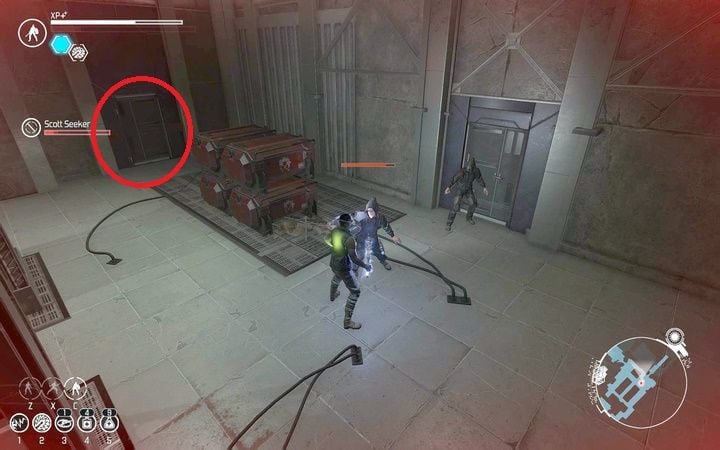 Defeat the last bandits in the warehouse and open the door in the corner of the room. - Finding Earth | Chapter 1 Quests - Chapter 1 quests - The Technomancer Game Guide