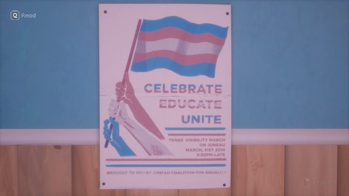 Since the characters transsexuality is an important part of the plot the devs immediately communicate this in a fairly clear way - Tell Me Why: Reunion, walkthrough - Chapter 1 Homecoming - Chapter 1 Homecoming - Tell Me Why Guide, Walkthrough