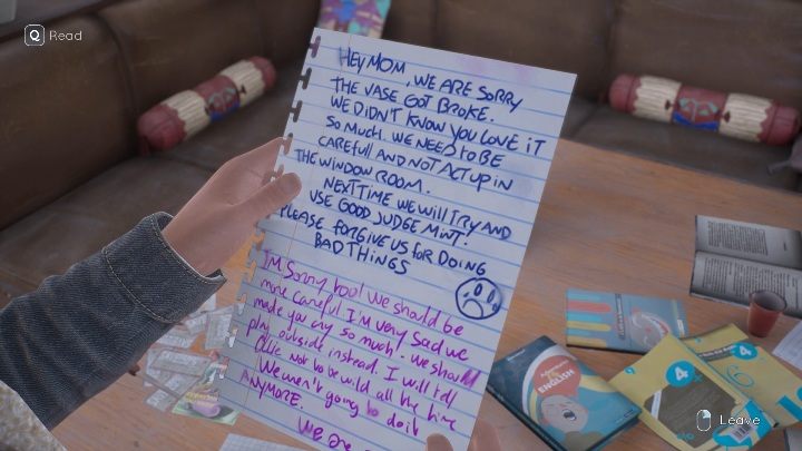 More important memories include a letter found in the living room - Tell Me Why: House walkthrough - Chapter 1 Homecoming - Chapter 1 Homecoming - Tell Me Why Guide, Walkthrough