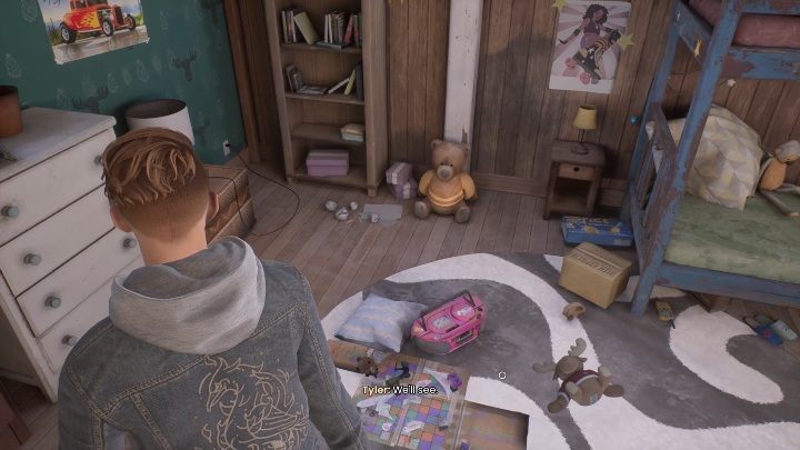 You can also watch books and games before you leave the room - Tell Me Why: House walkthrough - Chapter 1 Homecoming - Chapter 1 Homecoming - Tell Me Why Guide, Walkthrough