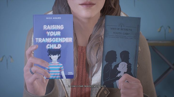 When Tyler looks at his diary, Alyson finds two books that change their view of her mother - Tell Me Why: House walkthrough - Chapter 1 Homecoming - Chapter 1 Homecoming - Tell Me Why Guide, Walkthrough