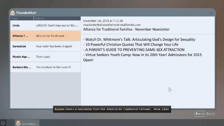 When you walk into Tessas office, you can easily go through her computer and cabinet - Tell Me Why: Store walkthrough - Chapter 1 Homecoming - Chapter 1 Homecoming - Tell Me Why Guide, Walkthrough