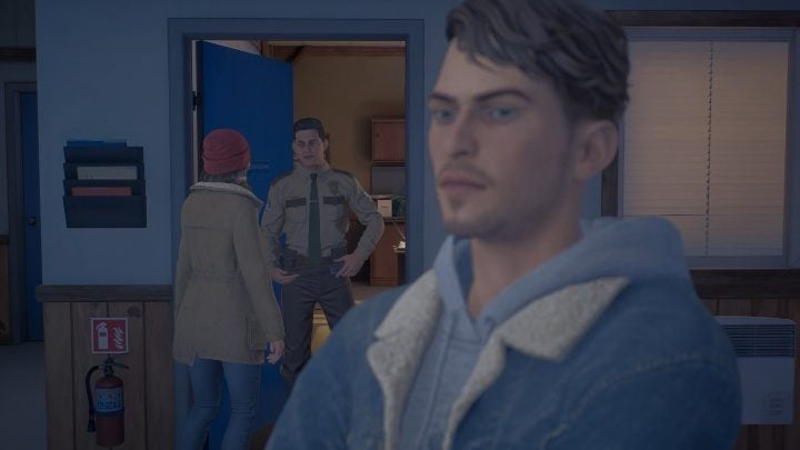 To get to Eddy, you just have to go upstairs and knock on the door - Tell Me Why: Police station walkthrough - Chapter 1 Homecoming - Chapter 1 Homecoming - Tell Me Why Guide, Walkthrough
