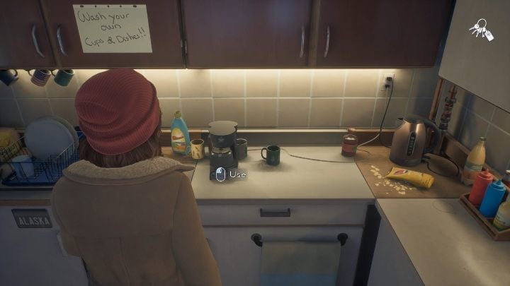 Start this phase of the game by drinking coffee - Tell Me Why: Police station walkthrough - Chapter 1 Homecoming - Chapter 1 Homecoming - Tell Me Why Guide, Walkthrough