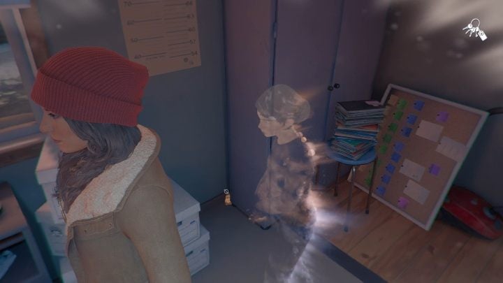 The most important thing in the interrogation room is found against the wall, right next to the cabinet - Tell Me Why: Police station walkthrough - Chapter 1 Homecoming - Chapter 1 Homecoming - Tell Me Why Guide, Walkthrough