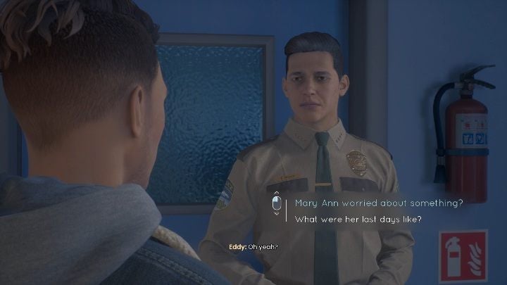 After you search the station, you can go back to Eddy - Tell Me Why: Police station walkthrough - Chapter 1 Homecoming - Chapter 1 Homecoming - Tell Me Why Guide, Walkthrough
