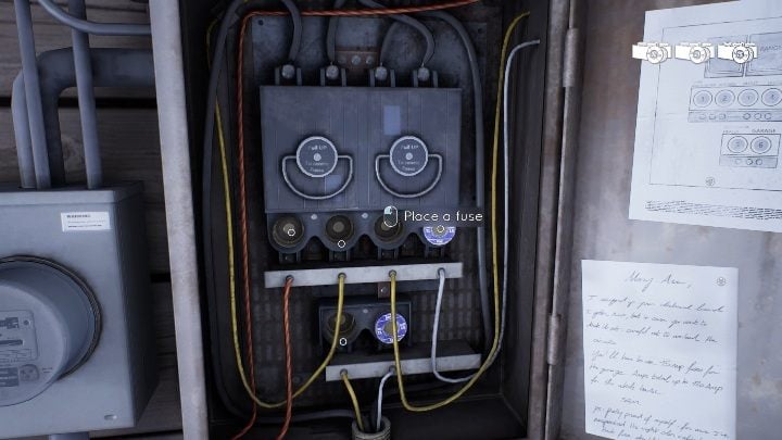 During the second chapter of the game, you will go to a garage where you will have to set the fuses properly - Tell Me Why: Fuse box - how to connect fuses? - FAQ - Tell Me Why Guide, Walkthrough