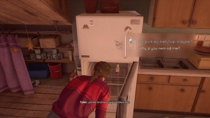 While exploring the kitchen, you can look into the fridge - Tell Me Why: Housekeeping, walkthrough - Chapter 2 Family Secrets - Chapter 2 Family Secrets - Tell Me Why Guide, Walkthrough