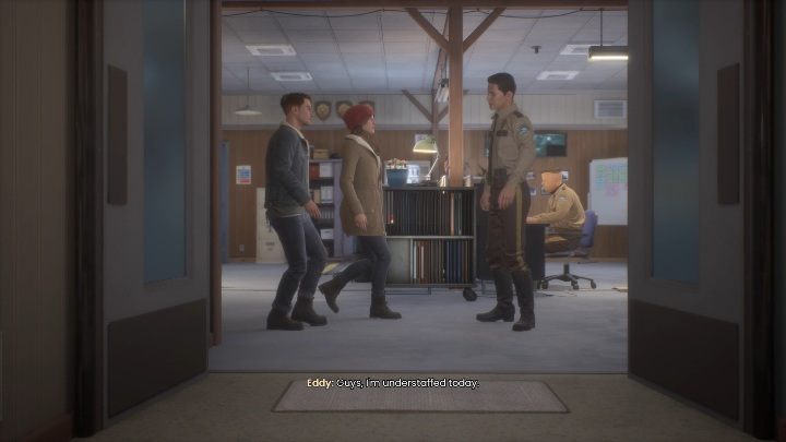 The whole sequence begins with a conversation with Eddy - Tell Me Why: Journey to the police station, walkthrough - Chapter 2 - Chapter 2 Family Secrets - Tell Me Why Guide, Walkthrough