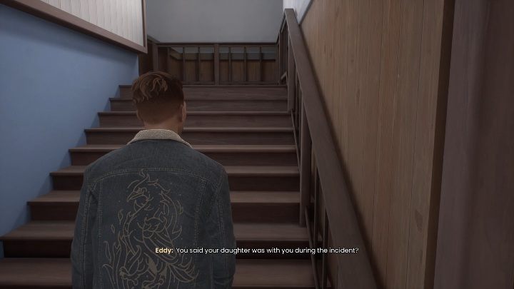 First, you have to try to go up the stairs to the next floor - Tell Me Why: Journey to the police station, walkthrough - Chapter 2 - Chapter 2 Family Secrets - Tell Me Why Guide, Walkthrough