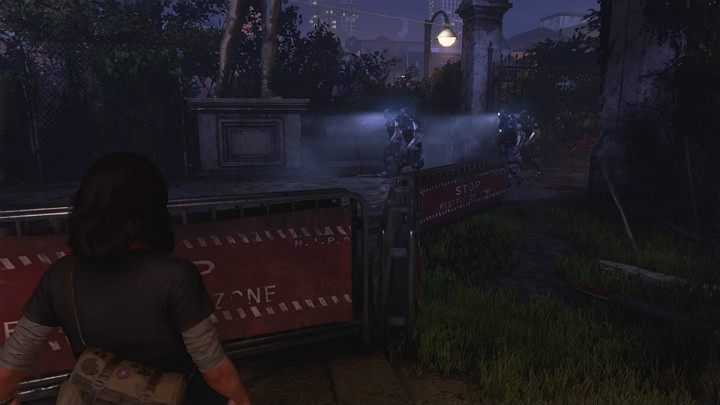 As you approach the next barrier you will notice a squad of AIM soldiers running through the park - Marvels Avengers: New normal, walkthrough - Eastern seaboard - Marvels Avengers Guide