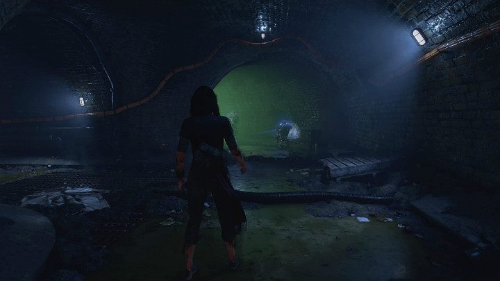 After sliding down a little lower, youll notice a squad of AIM robots just in front of you - Marvels Avengers: New normal, walkthrough - Eastern seaboard - Marvels Avengers Guide