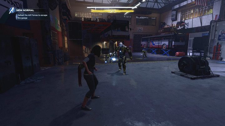 In the first place, youll have to fight against a few weaker opponents that shouldnt cause any problems - Marvels Avengers: New normal, walkthrough - Eastern seaboard - Marvels Avengers Guide