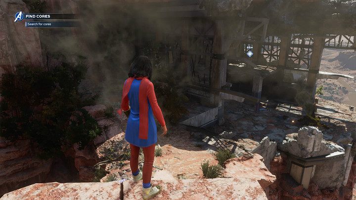 When you get to the main objective of this mission (the ruined resistance building), it turns out that AIM has burned the core before you got here - Marvels Avengers: The Dogs of War, walkthrough - Utah Badlands - Marvels Avengers Guide