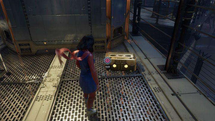 Here you will find a well-hidden golden chest with special resources and at least one item of rare quality - Marvels Avengers: To stand alone, walkthrough - Utah Badlands - Marvels Avengers Guide