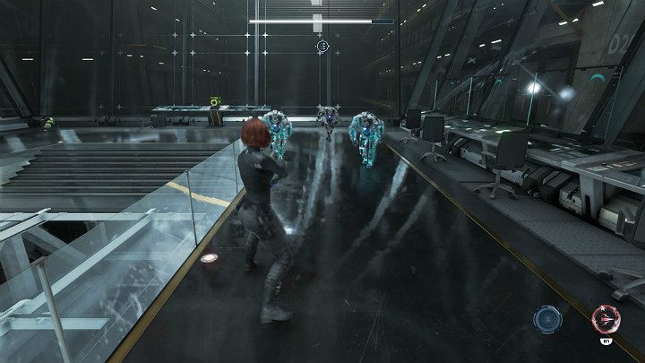 After the battle is over, use the security terminal to release the AIM prisoners - Marvels Avengers: To stand alone, walkthrough - Utah Badlands - Marvels Avengers Guide