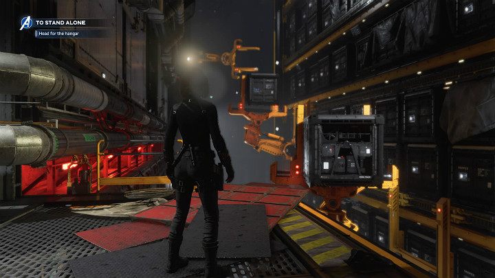 Continue the road through the containers that leads to the other side of the location - Marvels Avengers: To stand alone, walkthrough - Utah Badlands - Marvels Avengers Guide