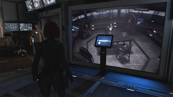 After the conversation, head to the hangar to the interrogation room to witness Bruces conversation with Dr - Marvels Avengers: Once an Avenger, walkthrough - Helicarrier - Marvels Avengers Guide