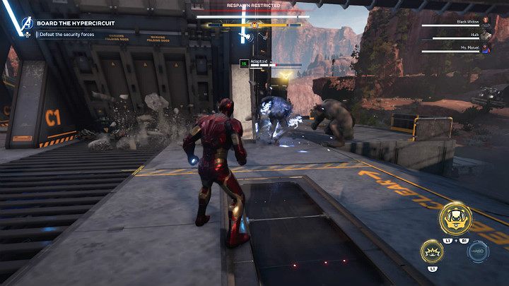 Once youve dealt with the first troops, you will be attacked by Adaptoids - Marvels Avengers: Agony and the Ant Hill, walkthrough - Utah Badlands - Marvels Avengers Guide