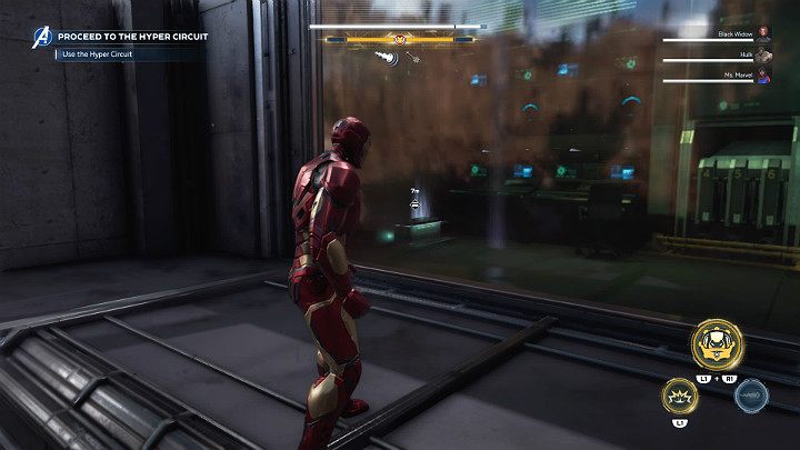 Fly to the right edge of the map and land on a hypercircuit train tunnel - Marvels Avengers: Agony and the Ant Hill, walkthrough - Utah Badlands - Marvels Avengers Guide