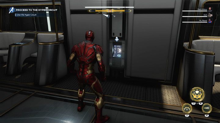 After collecting the items, take the stairs to the station, get on the train and proceed to the next stage of the task - Marvels Avengers: Agony and the Ant Hill, walkthrough - Utah Badlands - Marvels Avengers Guide