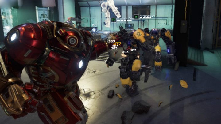 This is the best moment to activate the Hulkbuster skills - Marvels Avengers: Agony and the Ant Hill, walkthrough - Utah Badlands - Marvels Avengers Guide