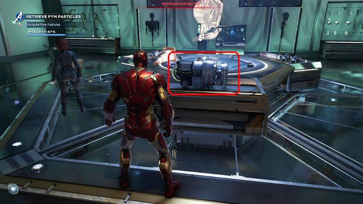 After the fight, secure the particle container, talk to Theo, and go through the portal to a hideout located near the Ant Hill to aid the resistance in their fight against AIM - Marvels Avengers: Agony and the Ant Hill, walkthrough - Utah Badlands - Marvels Avengers Guide