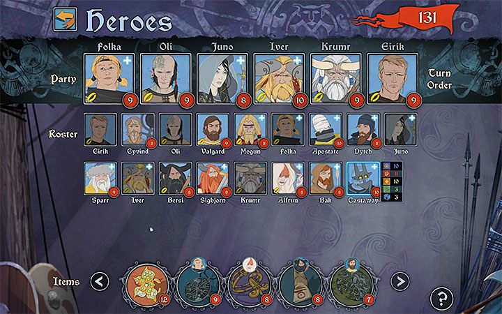 Just like in the previous games, The Banner Saga 3 allows you to have six characters in your party - Character progression in The Banner Saga 3 - Game basics - The Banner Saga 3 Game Guide