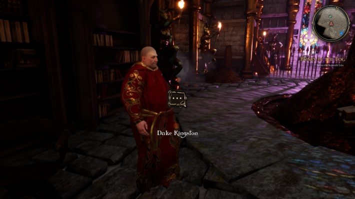 Duke will ask you to sail to the Stennish Islands - Bones in the Fog | The Bards Tale 4 Main Quest Walkthrough - Main Quests - The Bards Tale 4 Game Guide