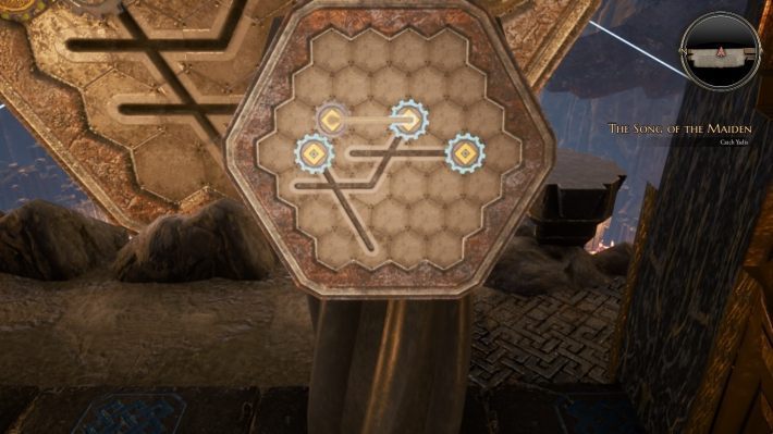 Look at the main gear wheel - Gears and Cogs | Puzzles in The Bards Tale 4 - Puzzles - The Bards Tale 4 Game Guide