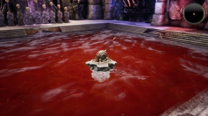 To solve the bell puzzle, you need to ring them in the following order: 5, 3, 4, 2, 1, 4, 2, 3, 2 and 1 (5 is the smallest bell, 1 is the largest one) - A Snare of Shadows | Side Quests in The Bards Tale 4 - Side Quests - The Bards Tale 4 Game Guide