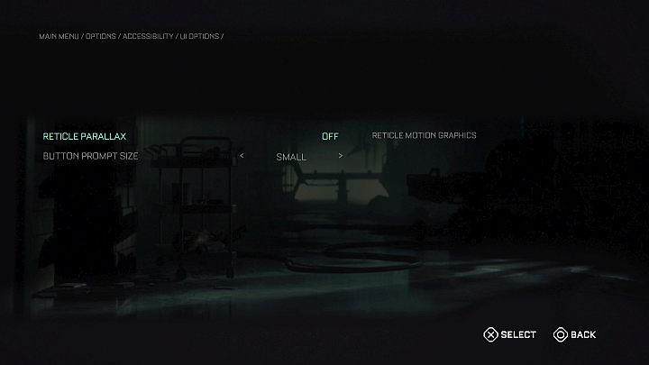 This is one of the tabs of the Accessibility menu - Callisto Protocol: Accessibility Features - Appendix - The Callisto Protocol Guide