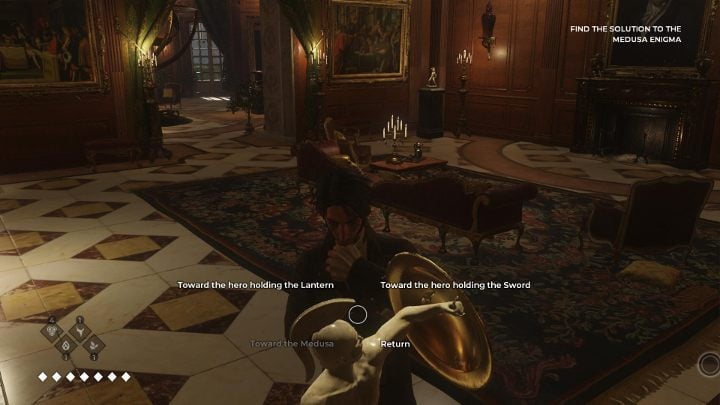 Statues are easy to maneuver around - How to solve the puzzle with the statues in The Council? | Gameplay basics - Gameplay basics - The Council Game Guide