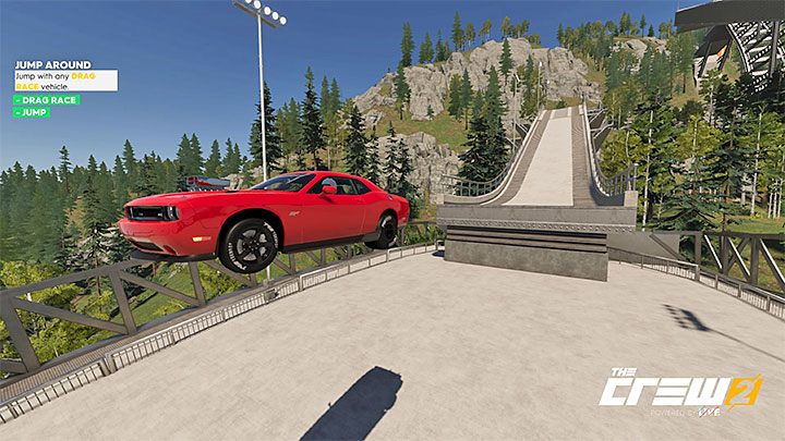 Description: Jump with any drag race vehicle - The Crew 2: Album - Street Racing - The Crew 2: Photo Ops - The Crew 2 Game Guide