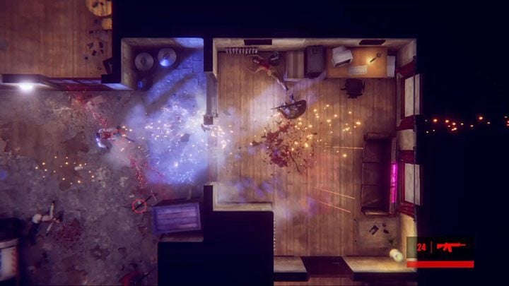 In the further part of the stage you need to move upwards - Chapter 4 - Yesterday | The Hong Kong Massacre Walkthrough - Walkthrough - The Hong Kong Massacre Guide